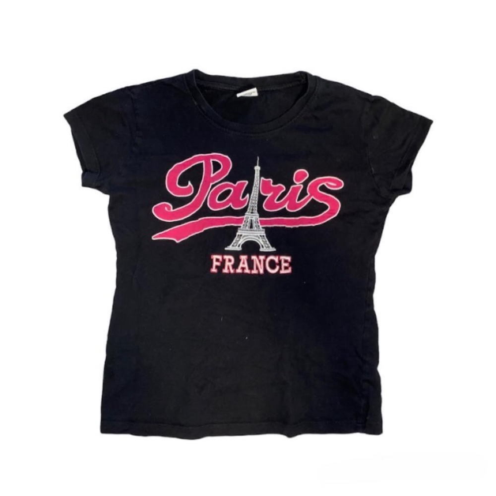 paris embroidered graphic tee